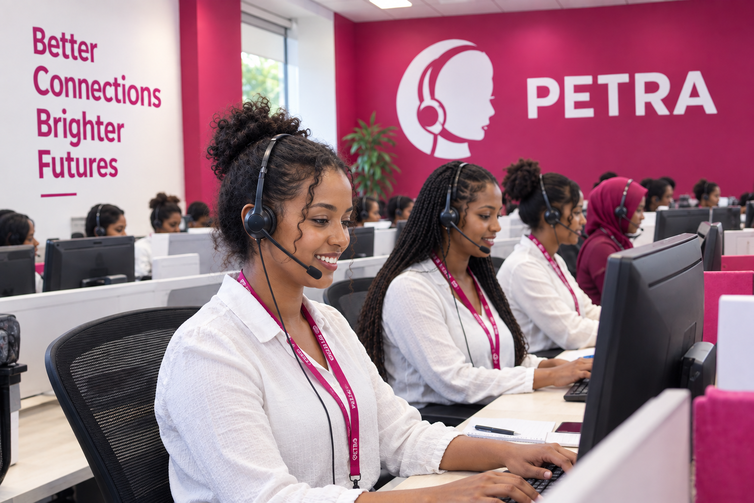 Petra support team at work in Addis Ababa
